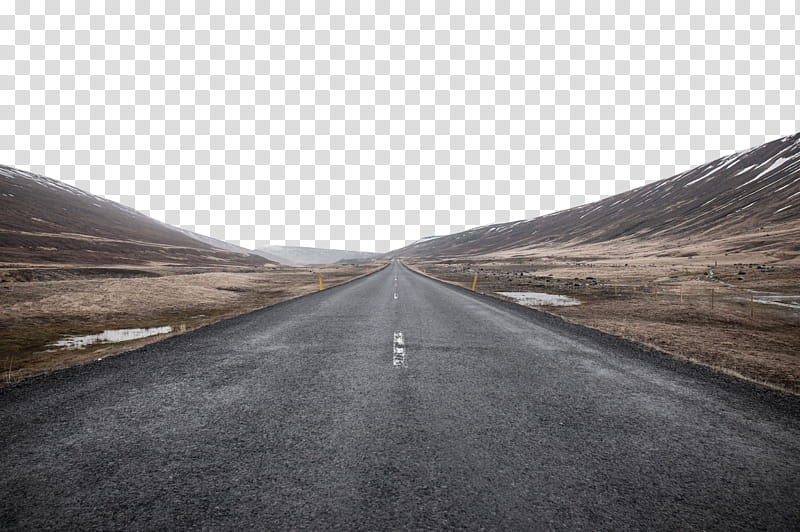 #, Beyond The Horizon, long straight highway at the valley transparent background PNG clipart