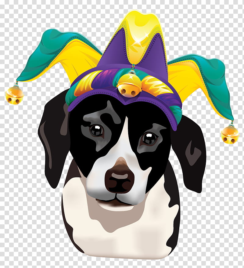 Cartoon Party Hat, Mardi Gras, Bulldog, Bead, Indian Pariah Dog, Companion Dog, Pet, Mardi Gras Bead transparent background PNG clipart