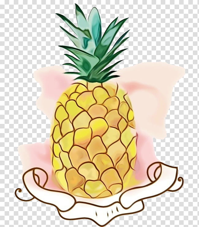 Pineapple, Watercolor, Paint, Wet Ink, Ananas, Fruit, Plant, Food transparent background PNG clipart