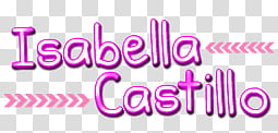 Isabella Castillo Texto transparent background PNG clipart