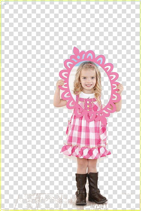 Mia talerico, girl holding frame transparent background PNG clipart