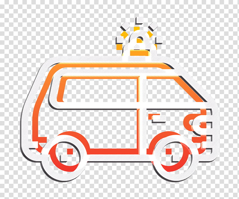 Car icon Ambulance icon Transportation icon, Vehicle, Emergency Vehicle, Sticker transparent background PNG clipart