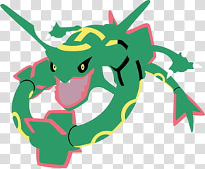 Shiny mega rayquaza render transparent background PNG clipart