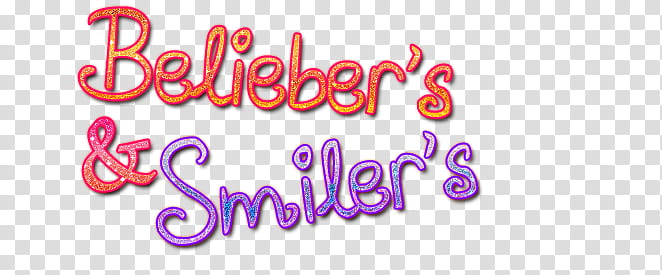 texto Beliebers y Smiler transparent background PNG clipart