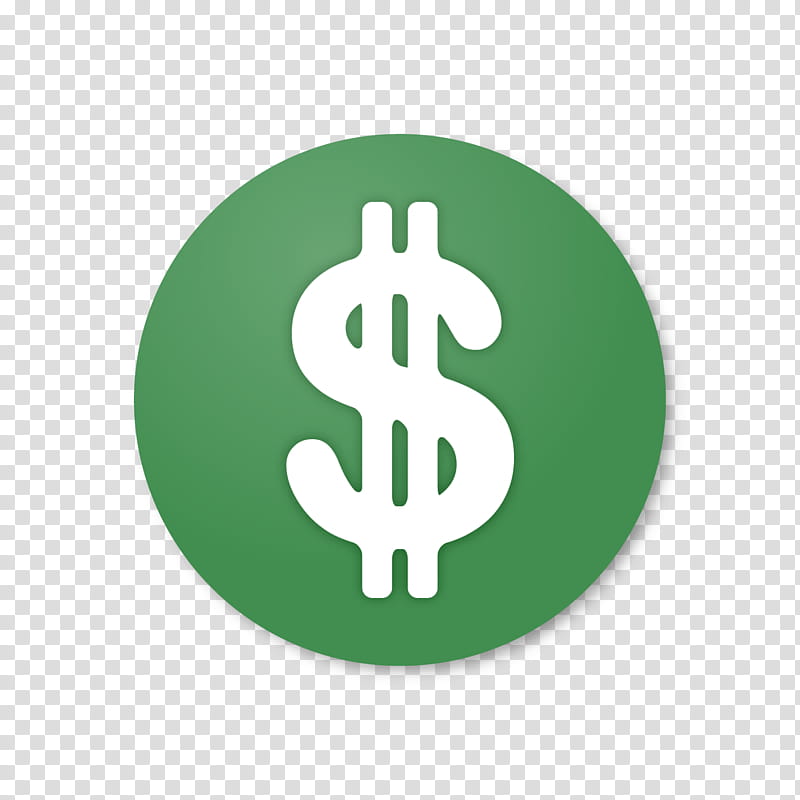 green currency dollar symbol font, Circle, Logo, Sign transparent background PNG clipart
