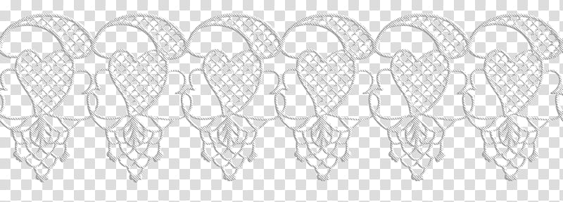 Valentine day lace, white heart lace art transparent background PNG clipart