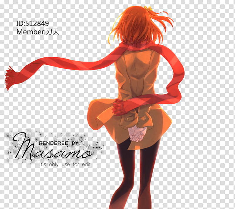 Love Live! Honoka render transparent background PNG clipart