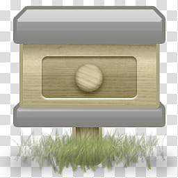 Muku Icons for Iconager, Sys-Mail, gray and brown mailbox illustration transparent background PNG clipart