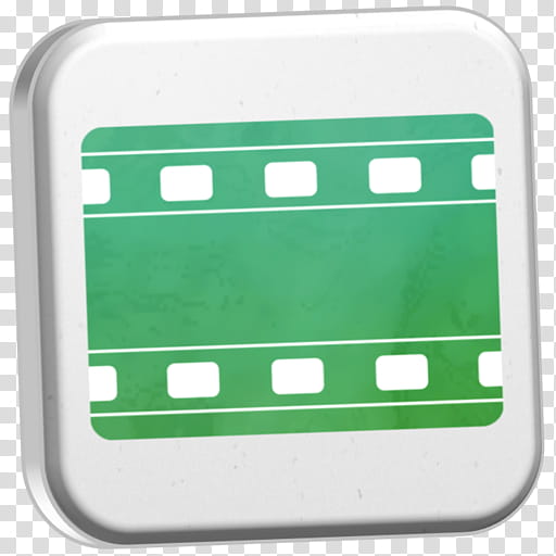 iLife , square white and green cinema icon transparent background PNG clipart