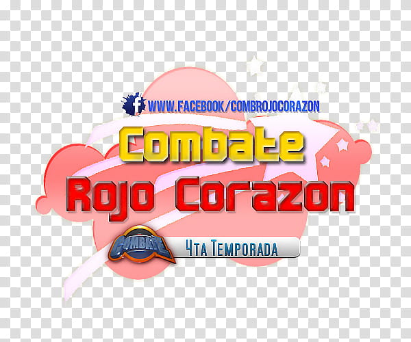 Logo Combate Rojo Corazon transparent background PNG clipart