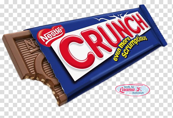Candy Render , Nestle Crunch chocolate bar transparent background PNG clipart