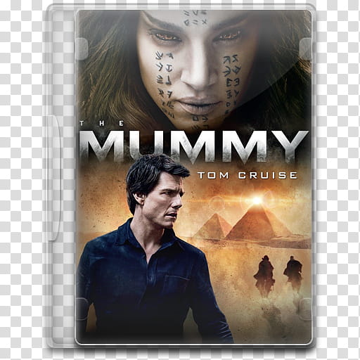 Movie Icon , The Mummy (), The Mummy Tom Cruise DVD case transparent background PNG clipart