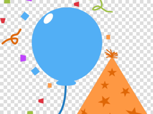 Birthday Balloon, Party, Party Popper, Orange Balloons, Party Hat, Balloon String, Birthday
, Line transparent background PNG clipart