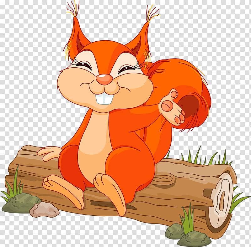 Carrot, Squirrel, Cartoon, Eurasian Red Squirrel, Tail, Animation transparent background PNG clipart