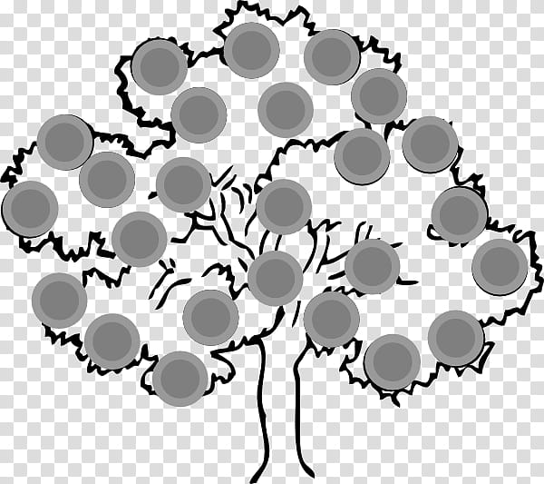 Christmas Tree Line Drawing, Rambutan, Cherries, Fruit, Christmas Day, Black And White
, Circle transparent background PNG clipart