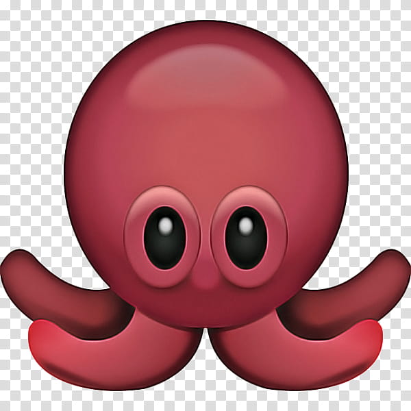 Animated Emoji, Octopus, Sticker, Iphone 6, Squid, Apple Color Emoji, Text Messaging, Pink transparent background PNG clipart
