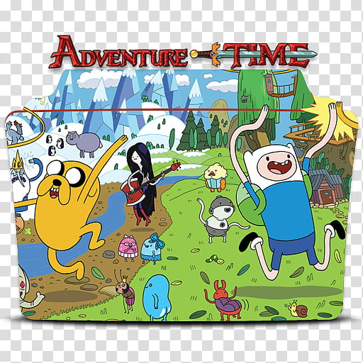 Adventure Time, Adventure Time folder icon transparent background PNG clipart
