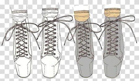 Super  , two pairs of white and gray lace-up boots illutration transparent background PNG clipart