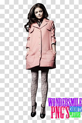 Lucy Hale, woman in pink button-up jacket transparent background PNG clipart