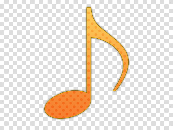 notas musicales, orange note symbol transparent background PNG clipart