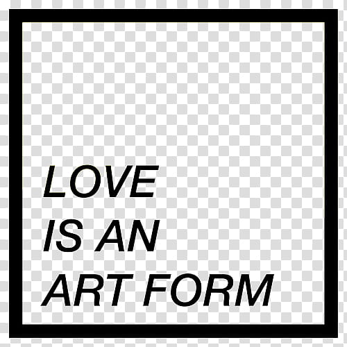 OO WATCHERS, love is an art form text transparent background PNG clipart