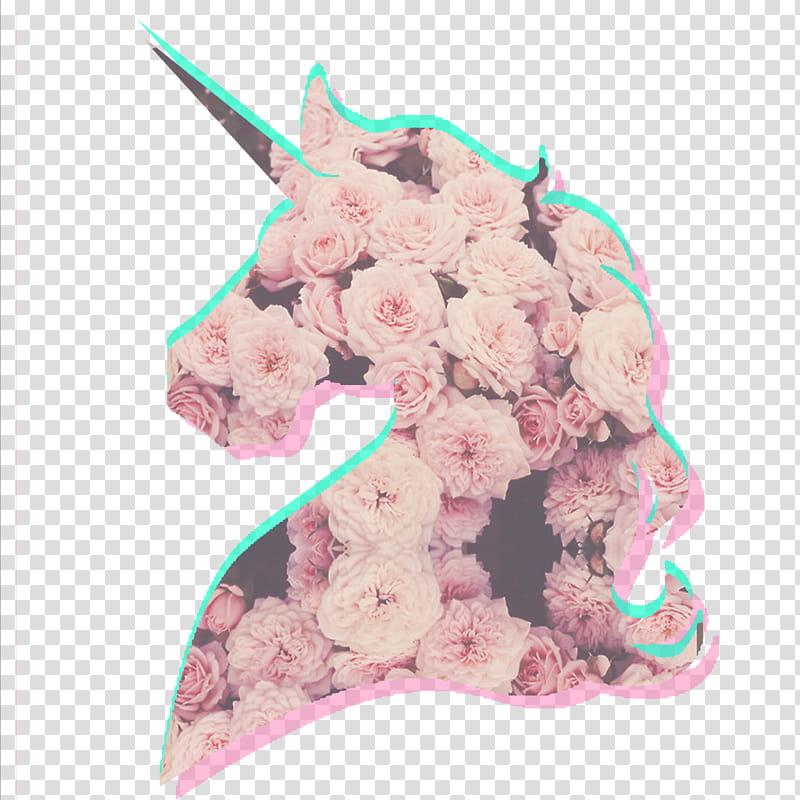 Rad s, floral unicorn transparent background PNG clipart