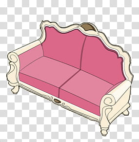 HermOso de muebles, pink padded loveseat transparent background PNG clipart
