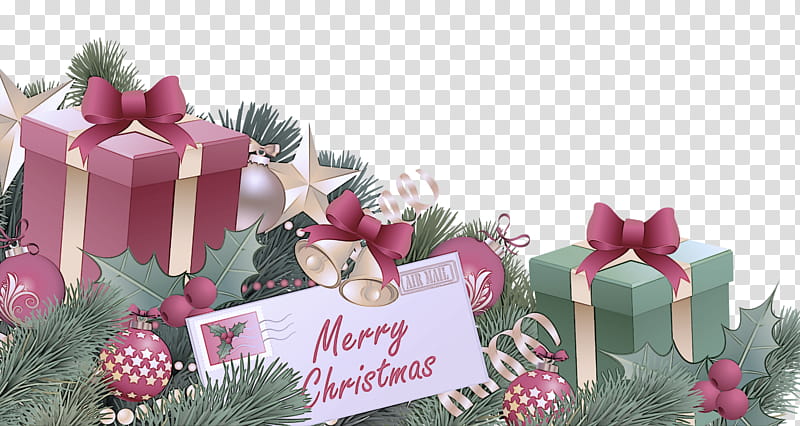 Christmas decoration, Pink, Present, Plant, Christmas Eve, Christmas , Event, Flower transparent background PNG clipart