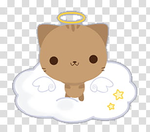 Iconos y de Angel Pets Kawaii, Angel Catt transparent background PNG clipart