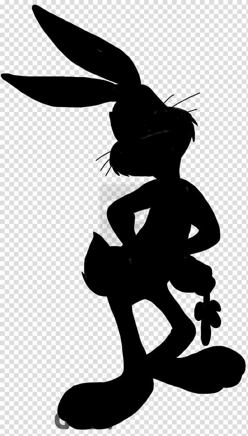 Rabbit, Silhouette, Character, Hare, Tail, Blackandwhite, Rabbits And Hares, Stencil transparent background PNG clipart