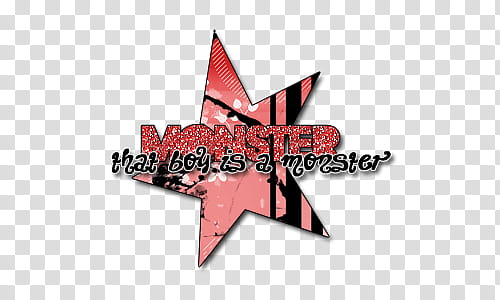 The Fame Monster text, Monster star illustration transparent background PNG clipart