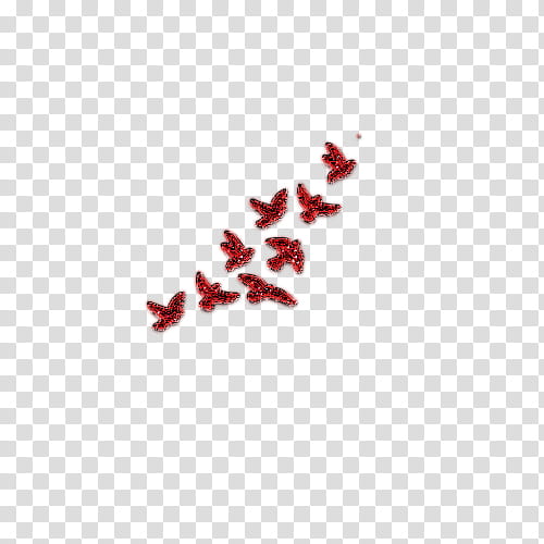 Recursos para Blends Rojo, eight red glitter birds transparent background PNG clipart