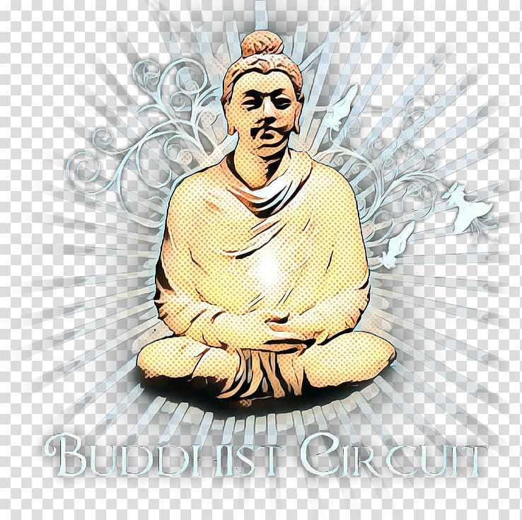 guru fictional character meditation blessing, Pop Art, Retro, Vintage transparent background PNG clipart