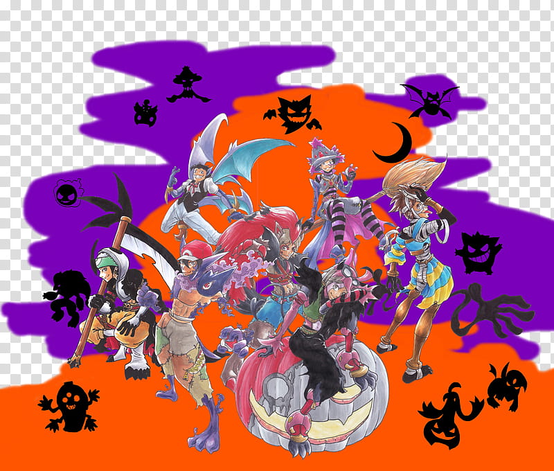 They are also monsters, anime characters transparent background PNG clipart