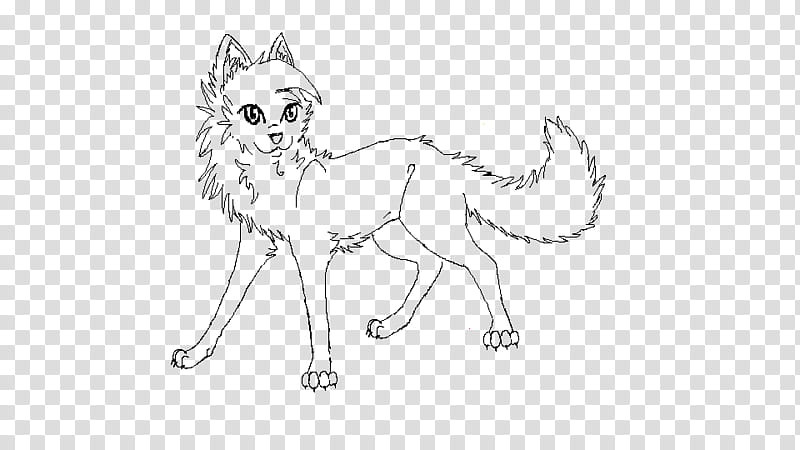 Free Wolf Lineart, black dog sketch transparent background PNG clipart