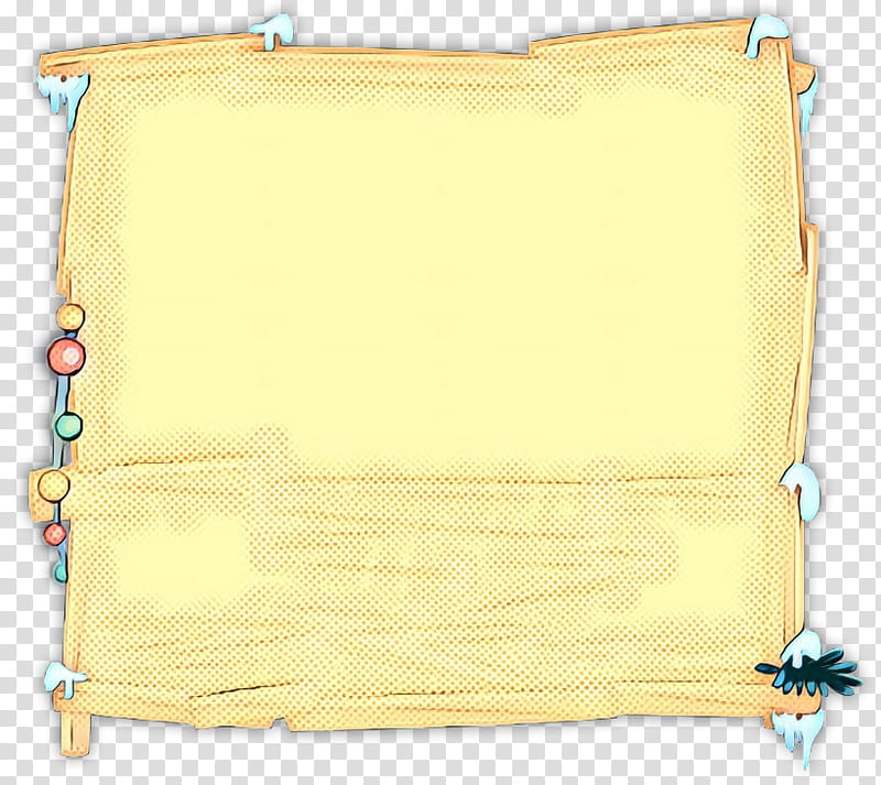 yellow scroll rectangle beige, Pop Art, Retro, Vintage transparent background PNG clipart