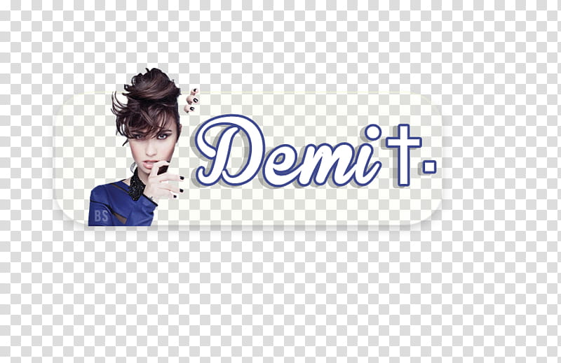 Texto Demi Lovato transparent background PNG clipart
