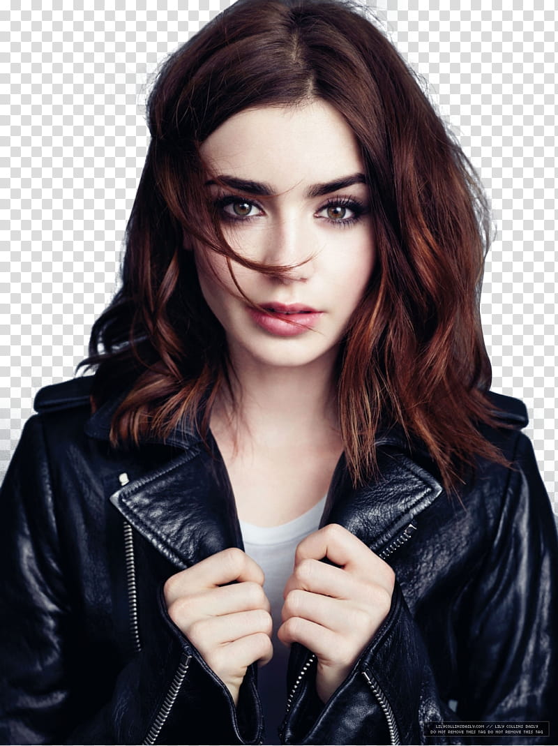 Lily Collins  transparent background PNG clipart