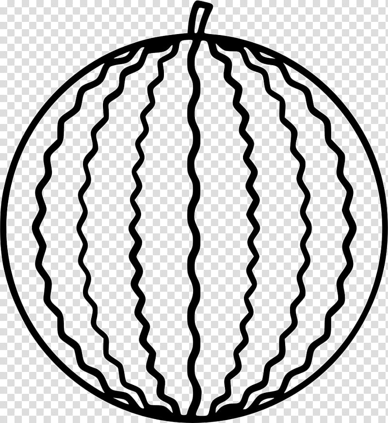 Watermelon, Drawing, Line, Circle, Sphere, Blackandwhite, Line Art transparent background PNG clipart