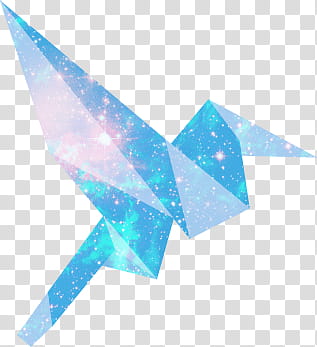 Space Origami, blue and gray illustration transparent background PNG clipart