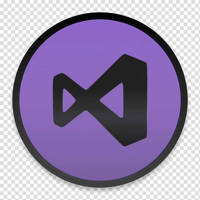 Visual Studio icon redesign for macOS Dark Light , Visual Studio Dark, purple and black icon transparent background PNG clipart