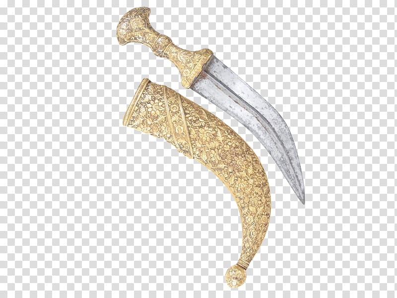 , yellow and white dagger illustration transparent background PNG clipart