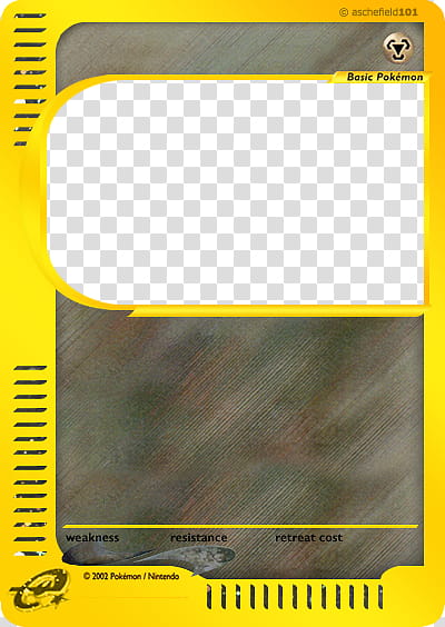 Original e Card Blank , Pokemon trading card transparent background PNG clipart