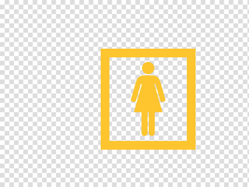 Toilet, Logo, Ladies Toilet Sign, Woman, Wall, Tapestry, Female, Yellow transparent background PNG clipart