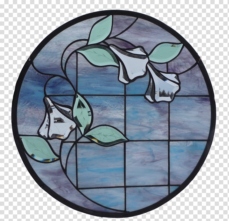 Teacup & Flowers Faux Stained Glass WINDOW CLING Suncatcher Size 8