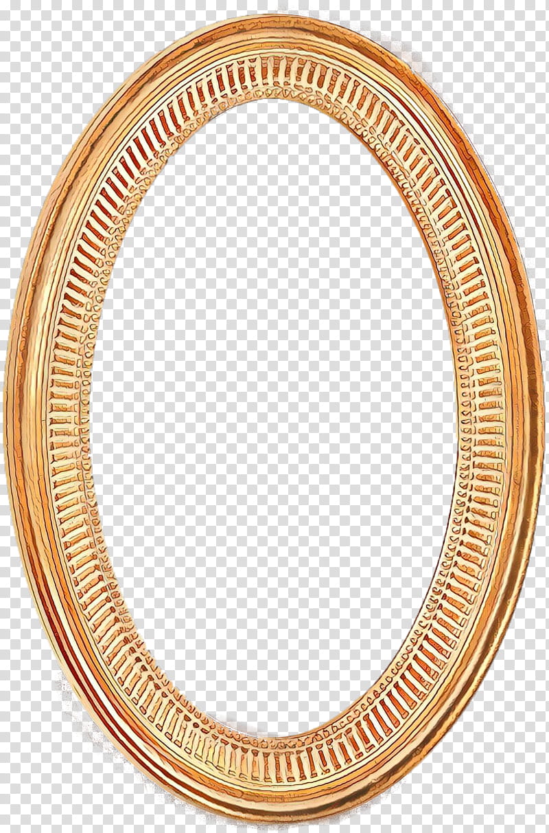 Metal, Cartoon, Body Jewellery, Frames, Copper, Mirror, Plate, Oval transparent background PNG clipart