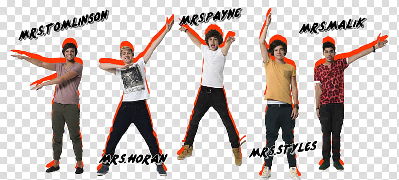 One Direction  transparent background PNG clipart