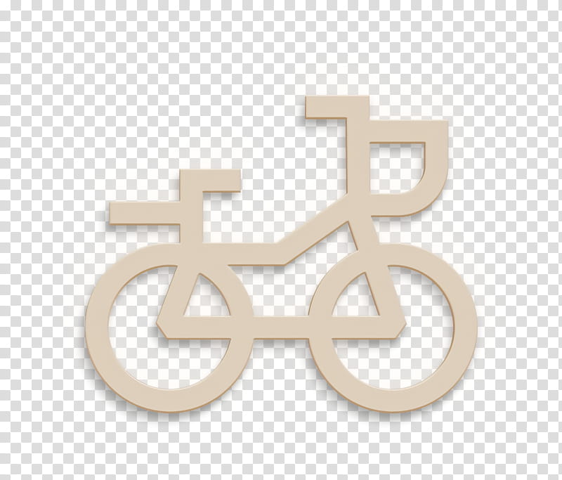 Vehicles and Transports icon Bike icon, Symbol, Beige, Logo transparent background PNG clipart