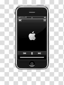 AveDesk iPhone aveTunes, black iPod transparent background PNG clipart
