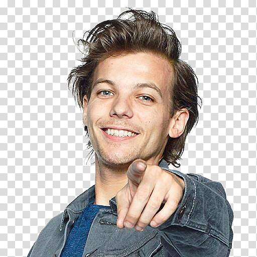 One Direction, smiling man pointing finger transparent background PNG clipart